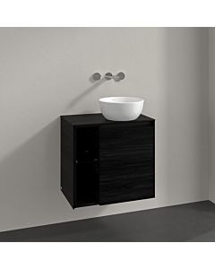 Villeroy und Boch Collaro vanity unit C15100AB 60x54.8x38cm, washbasin right, black oak