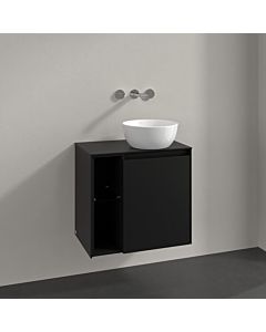 Villeroy und Boch Collaro vanity unit C15100VL 60x54.8x38cm, washbasin right, volcano black
