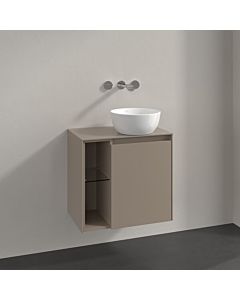 Villeroy und Boch Collaro Waschtischunterschrank C151B0VM 60x54,8x38cm, Waschtisch rechts, LED-Beleuchtung 2,9 W, taupe