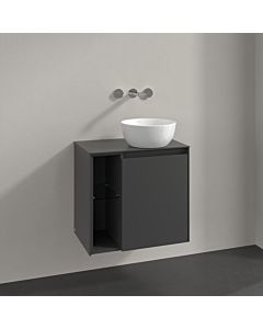 Villeroy und Boch Collaro vanity unit C15100VR 60x54.8x38cm, washbasin right, graphite