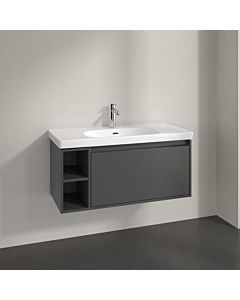 Villeroy und Boch Skyla vanity unit C79000VR 2000 pull-out, 972 x 436 x 439 mm, Graphite