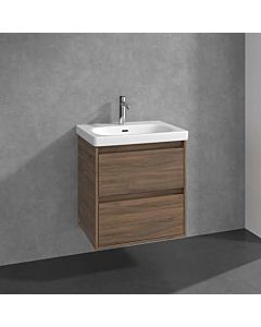Meuble sous Arizona Oak vasque Skyla C79400VH 2 tiroirs, 572 x 596 x 439 mm, Villeroy und Boch