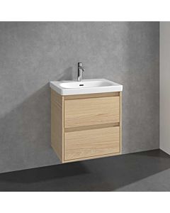 Meuble sous Nordic Oak vasque Skyla C79400VJ 2 tiroirs, 572 x 596 x 439 mm, Villeroy und Boch