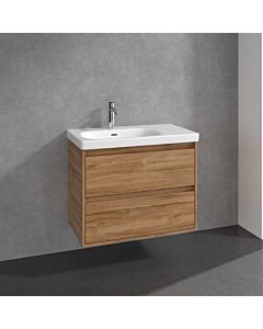 Meuble sous-vasque Villeroy und Boch C79800RH 2 tiroirs, 772 x 596 x 439 mm, chêne Kansas