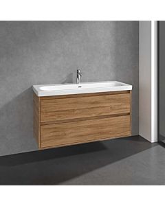 Meuble sous-vasque Villeroy und Boch C80000RH 2 tiroirs, 1172 x 596 x 439 mm, chêne Kansas