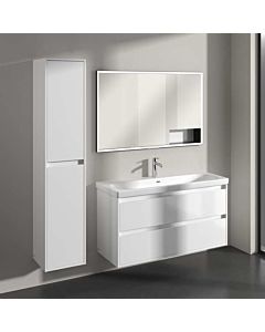 Armoire haute Villeroy und Boch C80100VE 2 portes, 350 x 1700 x 349 mm, Blanc brillant / Blanc brillant