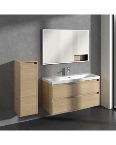 Villeroy und Boch Skyla Seitenschrank C80200VJ 1 Tür, 1 Schublade, 350 x 1000 x 349 mm, Nordic Oak / Nordic Oak