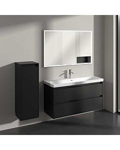 Villeroy und Boch Skyla side cabinet C80200VR 2000 door, 2000 drawer, 350 x 1000 x 349 mm, Volcano Black / Volcano Black