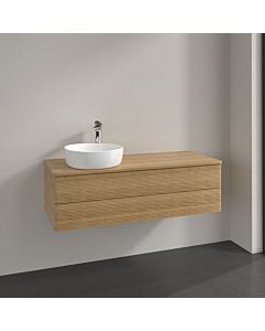 Villeroy und Boch sous vasque Antao K22111HN 120x36x50cm, plan vasque couleur chêne miel, chêne miel