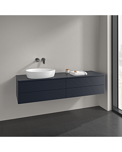 Villeroy und Boch Antao Waschtisch-Unterschrank K26110HG 160x36x50cm, Waschbeckenplattenfarbe Lack, midnight blue matt lacquer