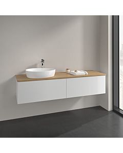 Villeroy und Boch Antao Waschtisch-Unterschrank K37011GF 160x36x50cm, Waschbeckenplattenfarbe honey oak, glossy white lacquer