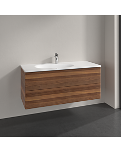 Villeroy und Boch Antao vanity unit L06000HM 118.8x50.4x49.3cm, without front structure, warm walnut