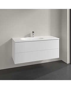 Villeroy und Boch Antao Waschtisch-Unterschrank L06000MT 118,8x50,4x49,3cm, ohne Frontstruktur, white matt lacquer, Mit Beleuchtung