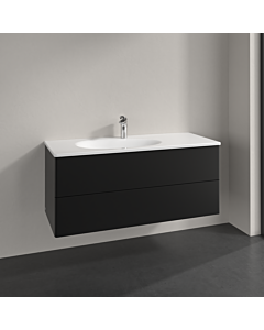 Villeroy und Boch Antao vanity unit L06000PD 118.8x50.4x49.3cm, without front structure, black matt lacquer