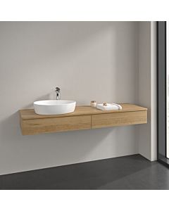 Villeroy und Boch Antao Waschtisch-Unterschrank L15051HN 160x19x50cm, Hahnlochbohrung, Waschbeckenplattenfarbe honey oak, honey oak