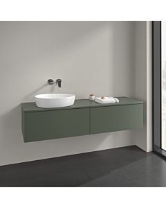 Villeroy und Boch sous vasque Antao L37010HL 160x36x50cm, plan vasque laqué vert feuille mat