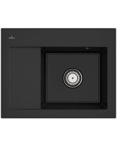 Villeroy und Boch Subway 45 Évier compact à encastrer 331300J0 évier à encastrer à droite, 650x220x510mm, chromite CeramicPlus