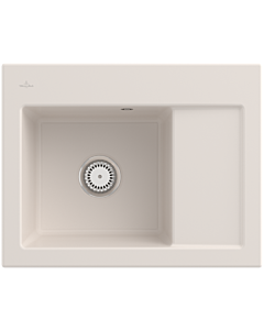 Villeroy und Boch Subway 45 Compact built-in sink 331200KR built-in sink left, 650 x 510 mm, crema CeramicPlus