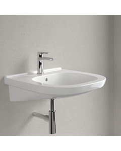 Villeroy & Boch O.Novo Vita Waschtisch 41195501 weiss, 56 x 55cm, mit Überlauf und Hahnloch