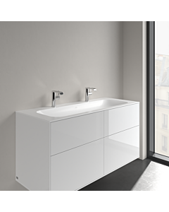 Villeroy und Boch Finion Möbelwaschtisch 4164C1RW 1200 x 500 x 160 mm, Stone White CeramicPlus, ohne Überlauf