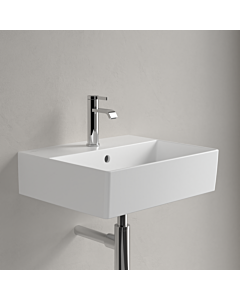 Villeroy und Boch Memento 2.0 Waschtisch 4A2250RW 50x42cm, mit Hahnloch und Überlauf, Stone White C+