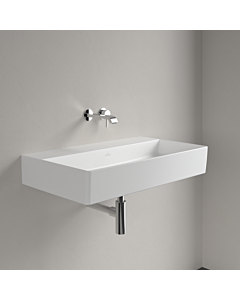 Villeroy und Boch Memento 2.0 Waschtisch 4A228FRW 80x47cm, ohne Hahnloch & Überlauf, Stone White C+