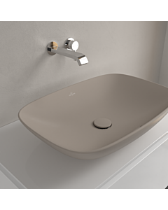 Villeroy &amp; Boch Loop &amp; friends countertop washbasin 4A5000AM 62x42cm, without tap platform, with overflow, almond CeramicPlus