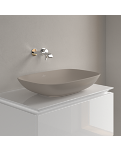 Villeroy &amp; Boch Loop &amp; friends countertop washbasin 4A5001AM 62x42cm, without tap hole platform, without overflow, almond CeramicPlus