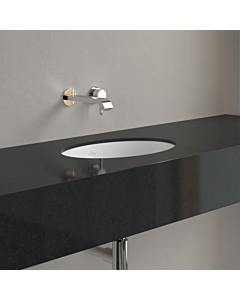 Villeroy und Boch Loop &amp; friends 4A5301RW ovale, sans plate-forme de trou pour robinet, sans trop-plein, 43 x 28,5 cm, blanc pierre C-plus