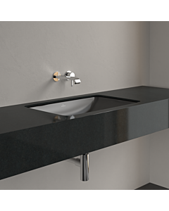 Villeroy und Boch Loop & friends Unterbauwaschbecken 4A5801S5 ohne Hahnlochbank, ohne Überlauf, 61,5 x 39 cm, Ebony CeramicPlus