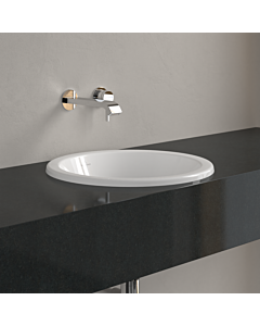 Villeroy und Boch Loop & friends Einbauwaschbecken 4A600001 rund, ohne Hahnlochbank, mit Überlauf, Ø 45 cm, weiß