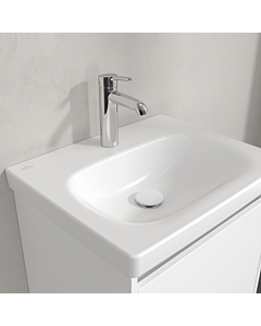 Villeroy und Boch Skyla Waschtisch 5A5156RW 55x44,5cm, für 3-Loch-Armatur, ohne Überlauf, Stone White C+