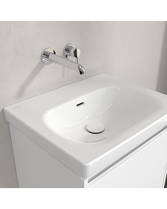 Villeroy und Boch Skyla Waschtisch 5A515701 55x44,5cm, ohne Hahnloch, mit Überlauf, Weiß Alpin