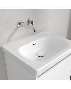 Villeroy und Boch Skyla Waschtisch 5A5157RW 55x44,5cm, ohne Hahnloch, mit Überlauf, Stone White C+