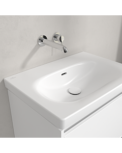 Villeroy und Boch Skyla Waschtisch 5A5167RW 65x46cm, ohne Hahnloch, mit Überlauf, Stone White C+ matt