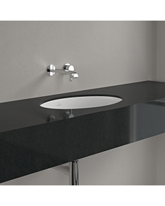 Villeroy & Boch Evana Unterbauwaschtisch 614700R1 500 x 350 x 215 mm, mit Überlauf, Außenseite glasiert, Weiß Alpin CeramicPlus