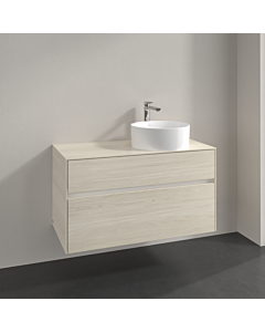 Villeroy und Boch Collaro Waschtischunterschrank C04000AA 100x54,8x50cm, Waschtisch rechts, white oak