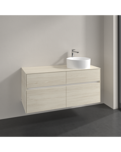Villeroy und Boch Collaro Waschtischunterschrank C043B0AA 120x54,8x50cm, Waschtisch rechts, LED-Beleuchtung 8,8 W, white oak