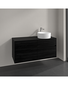Villeroy und Boch Collaro vanity unit C04300AB 120x54.8x50cm, washbasin right, black oak