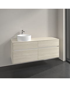 Villeroy und Boch Collaro meuble sous-vasque C04600AA 140x54,8x50cm, meuble sous-vasque à gauche, chêne blanc
