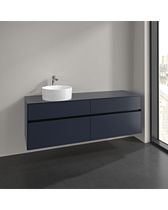Villeroy und Boch Collaro Waschtischunterschrank C05000VQ 160x54,8x50cm, Waschtisch links, marine blue