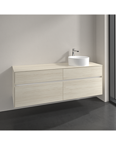 Villeroy und Boch Collaro vanity unit C051B0AA 160x54.8x50cm, washbasin right, LED lighting 12W, white oak