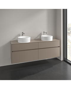 Villeroy und Boch Collaro vanity unit C05200VM 160x54.8x50cm, for 2 Waschtische , taupe