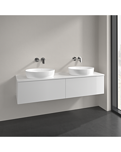 Villeroy und Boch Antao vanity unit K39050GF 160x36x50cm, tap hole, washbasin top colour lacquer, glossy white lacquer