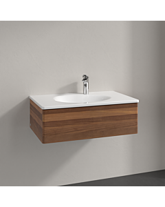 Villeroy und Boch Meuble sous-vasque Antao L01000HM 78,8x25,6x49,6cm, sans structure frontale, noyer chaleureux, avec éclairage