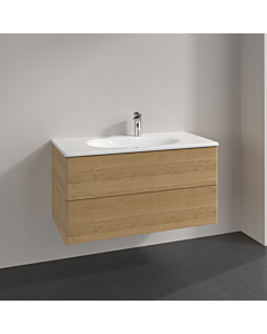 Villeroy und Boch Meuble sous-vasque Antao L05000HN 98,8x50,4x49,6cm, sans structure frontale, chêne miel, avec éclairage