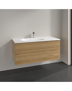 Villeroy und Boch Antao vanity unit L06100HN 118.8x50.4x49.3cm, with front structure, honey oak