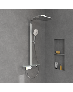 Villeroy und Boch Infinity Showers shower system TVS11000400061 413x108x561mm, square, wall-mounted, chrome