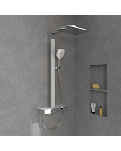 Villeroy und Boch Infinity Showers shower system TVS11000500061 413x1055x561mm, square, wall-mounted, chrome