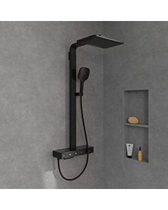 Villeroy und Boch Infinity Showers Duschsystem TVS110005000K5 413x1055x561mm, eckig, Wandmontage, matt black